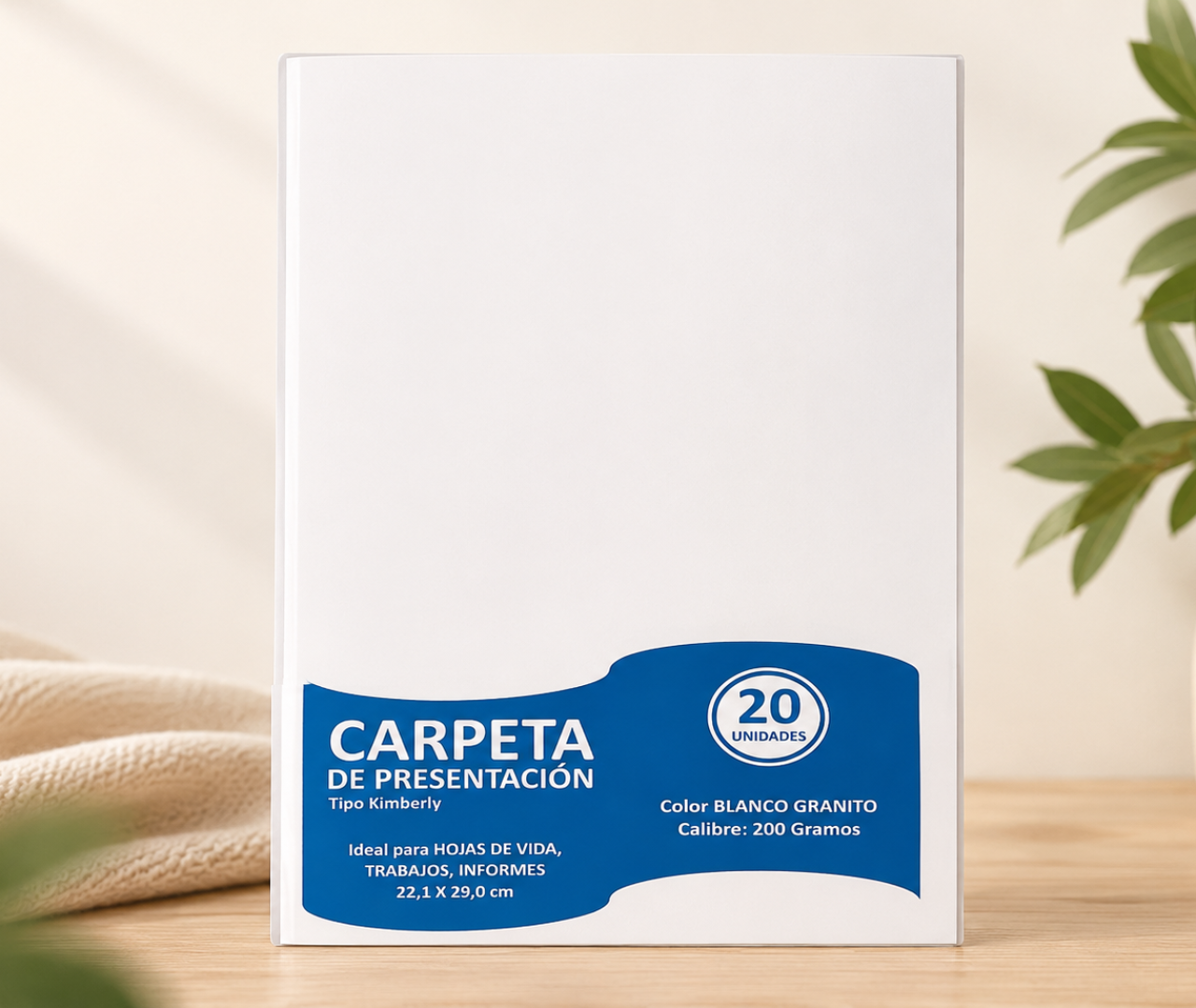 Home Carpeta Tipo Kimberly 200 gr x 20 unds.