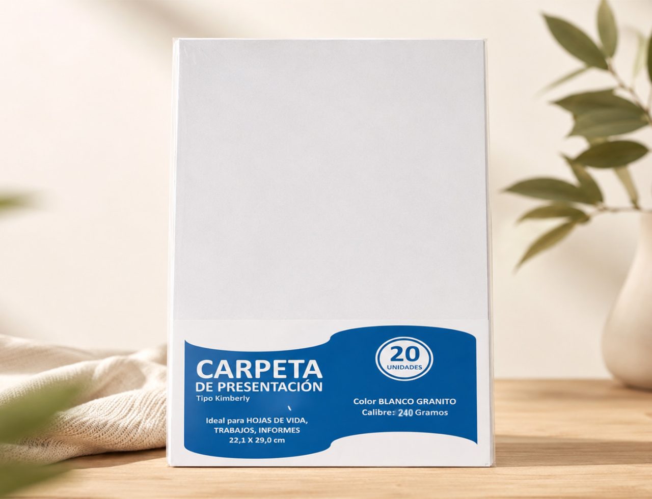Home Carpeta Tipo Kimberly 240 gr x 20 unds.
