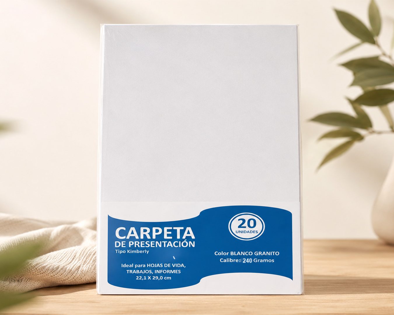 Home Carpeta Tipo Kimberly 240 gr x 20 unds.
